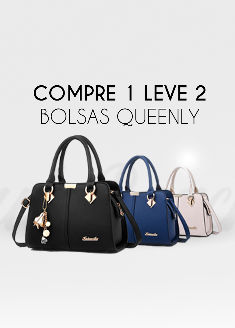 [COMPRE 1 LEVE 2] Bolsa feminina em couro queenly