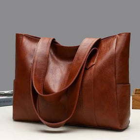 Bolsa Feminina Shopper em Couro